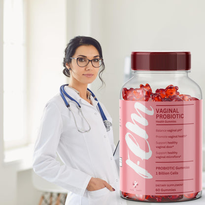 FEM Vaginal Probiotic Gummies for Women - Promotes pH Balance, Healthy Vaginal Odor & Urinary nutra4healthBuy Supplements Australia