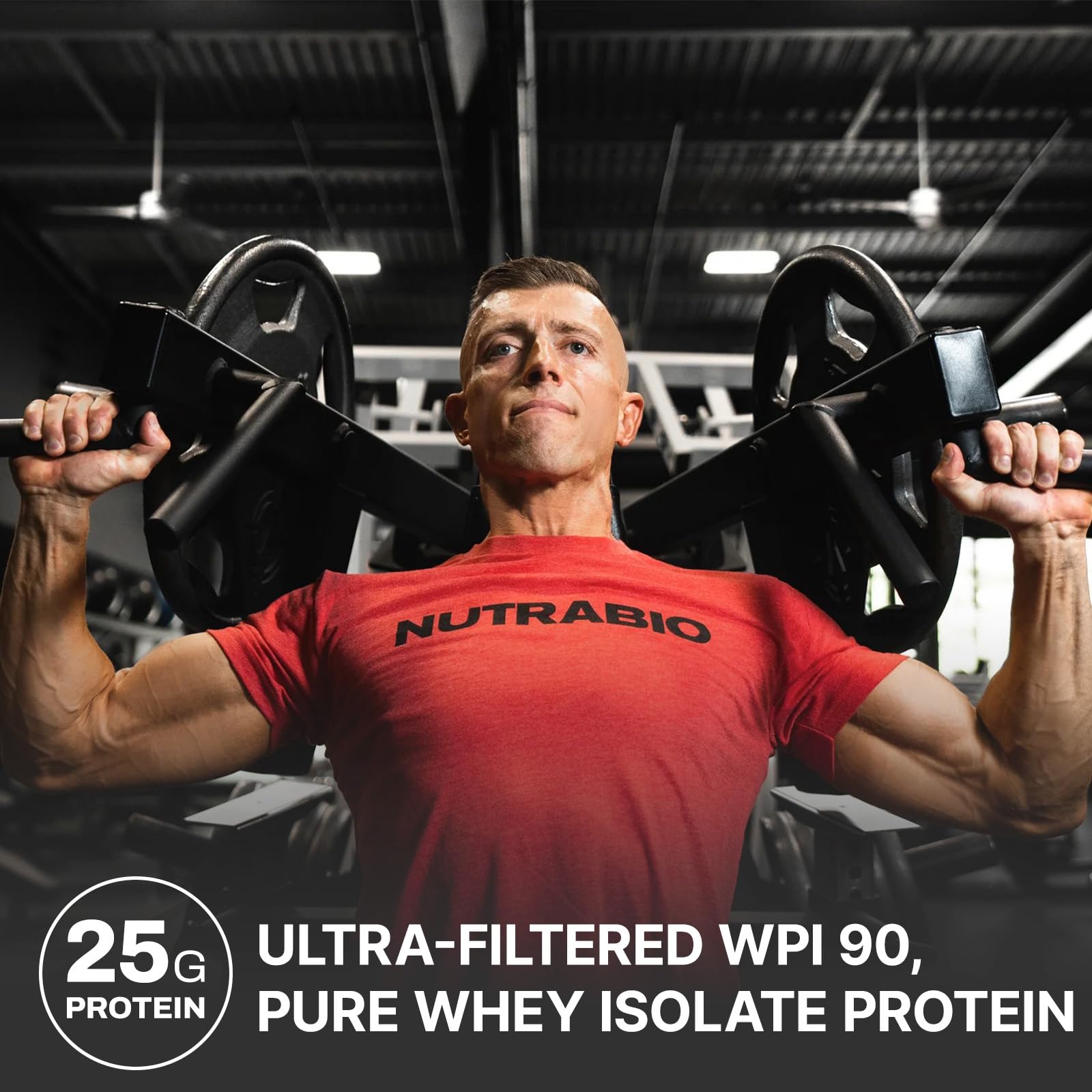 NutraBio Whey Protein Isolate Supplement – 25g of Protein Per Scoop with Complete NutraBioBuy Supplements Australia