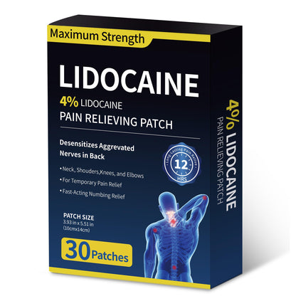 SZLGANG 4% Lidocaine Pain Relief Patches - (Large, 30, Count) Maximum Strength Relief for Back, Neck, Shoulder, Joint & Muscle Pain, 3.9”x 5.5”-03CCD SZLGANGBuy Supplements Australia