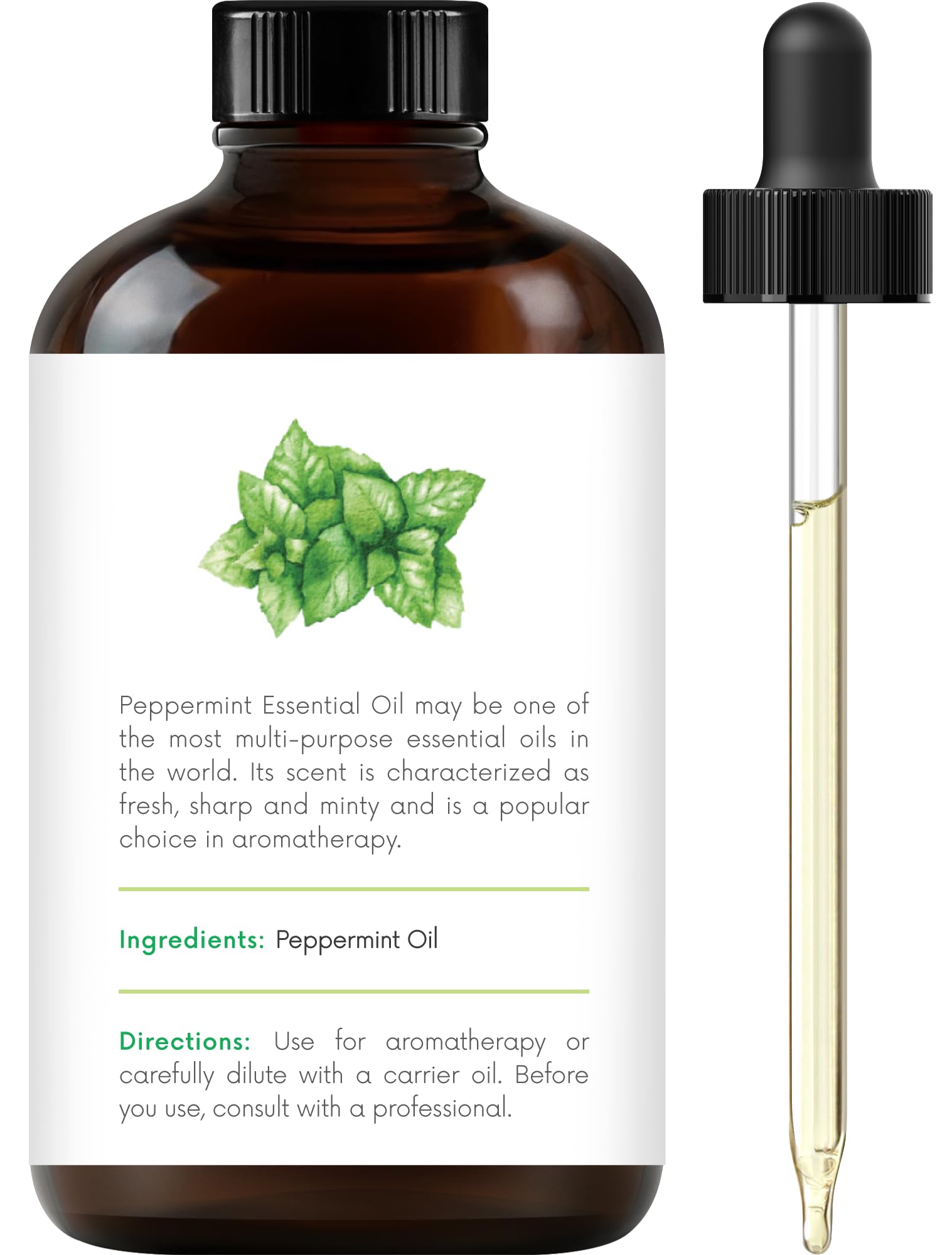Handcraft Blends Peppermint Essential Oil - Huge 4 Fl Oz - 100% Pure and Natural - Premium Grade Handcraft BlendsBuy Supplements Australia