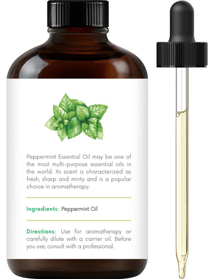 Handcraft Blends Peppermint Essential Oil - Huge 4 Fl Oz - 100% Pure and Natural - Premium Grade Handcraft BlendsBuy Supplements Australia