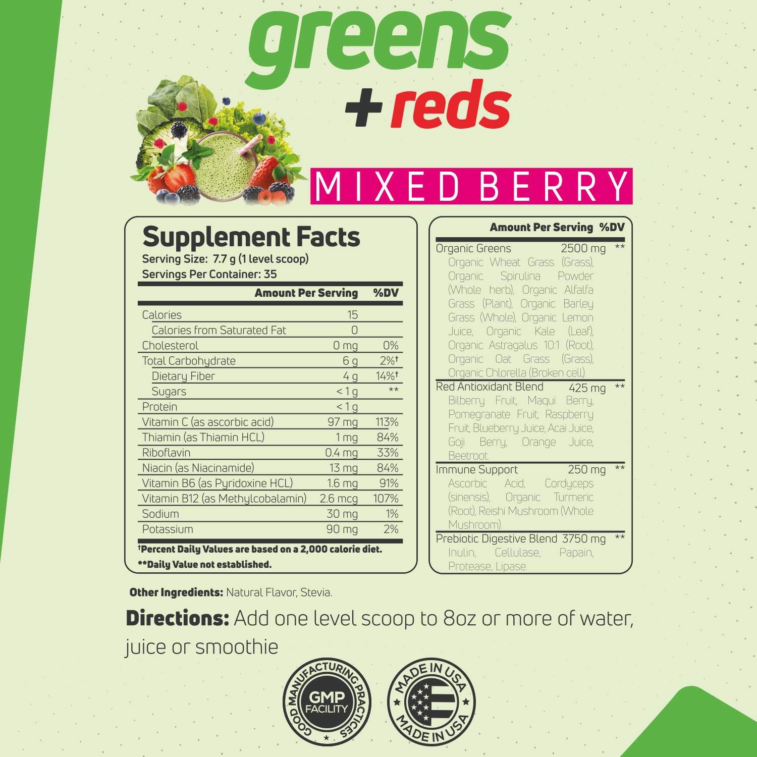 Forzagen Vegan Greens & Reds Superfood Powder - Organic Super Greens Powder | Premium Veggie Powder Supplement | 35 Servings Reds and Greens Superfood Powder ForzagenBuy Supplements Australia