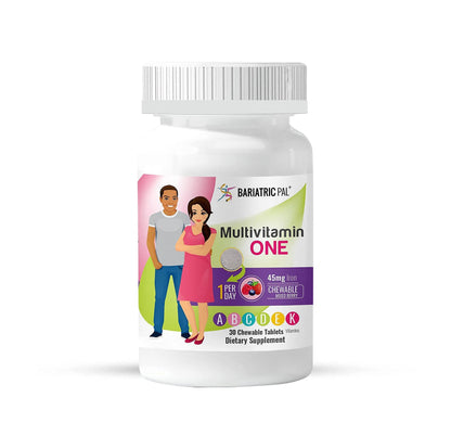 BariatricPal 30-Day Bariatric Vitamin Bundle (Multivitamin ONE 1 per Day! Chewable with 45mg Iron - Mixed Berry and Calcium Citrate Soft Chews 500mg with Probiotics - Orange Creamsicle) BariatricPalBuy Supplements Australia