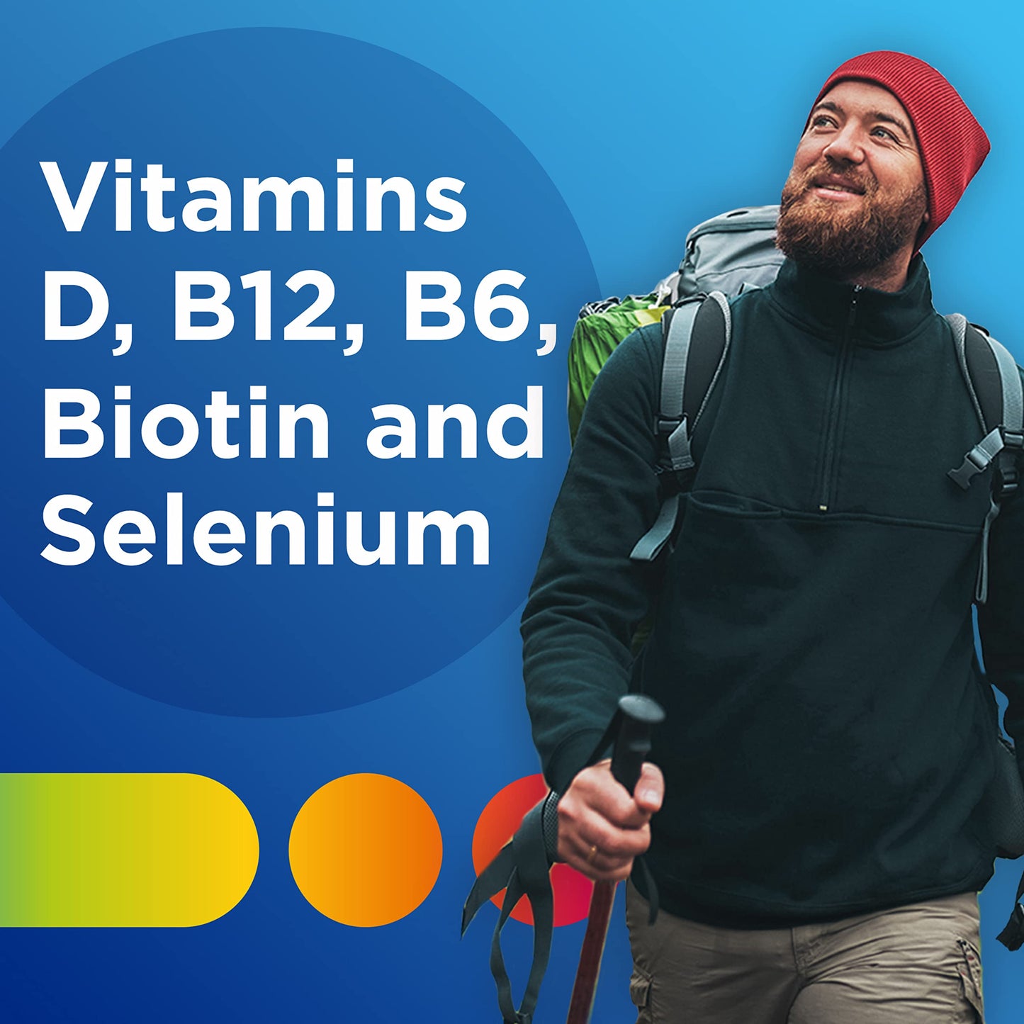 Centrum MultiGummies Gummy Multivitamin for Men, Multivitamin/Multimineral Supplement with Selenium, Antioxidants and Vitamin D3