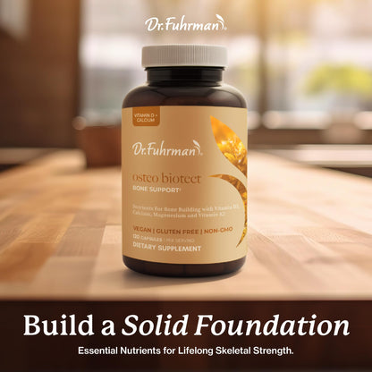 Dr. Fuhrman Osteo Bone Health Supplement | Wholefood Supplement for Women & Men | Vitamin for Bone Density | Organic Vitamin D3, Calcium, Magnesium & K2 | Natural Ingredients | 120 Caps Dr. FuhrmanBuy Supplements Australia