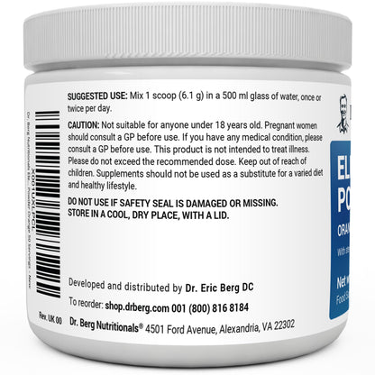 Dr. Berg Electrolyte Powder - Electrolyte Drink Supplements with 1000mg Potassium Dr. Berg NutritionalsBuy Supplements Australia