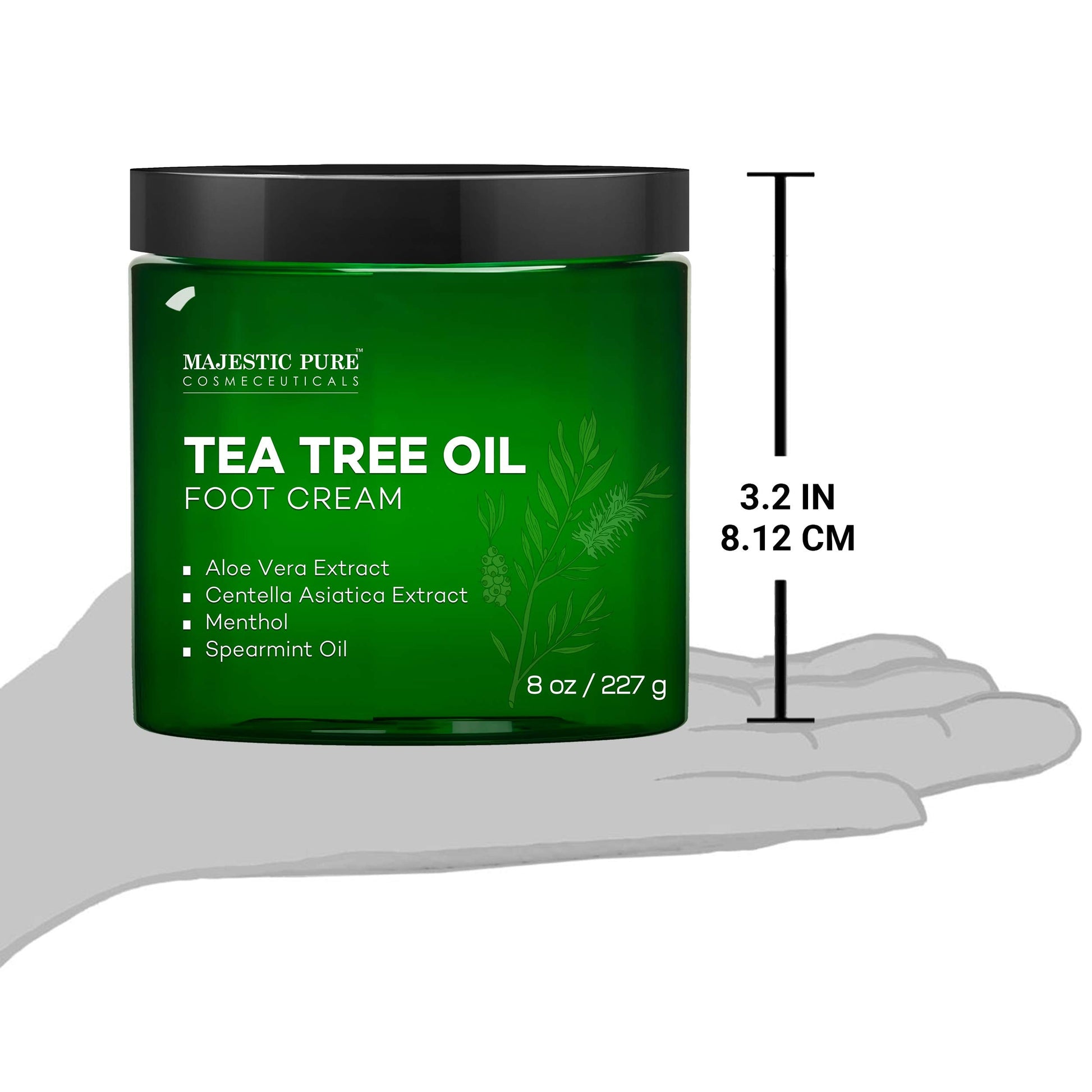 MAJESTIC PURE Athletes Foot Cream with Tea Tree Oil, Aloe & Spearmint - Hydrates MAJESTIC PUREBuy Supplements Australia