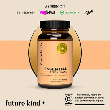Future Kind Multivitamin Bundle - Vegan Complete Multivitamin and Vegan Essential Multivitamin - Vegan Vitamin B12, Omega 3, and Vitamin D3 - Complete Multivitamin, 42 Vitamins in 1 for Men and Women Future KindBuy Supplements Australia