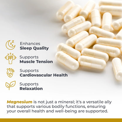 Premier Research Labs Magnesium Glycinate Supplement - Pure Magnesium, High Absorption, Supports Sleep Quality, Chelated, Vegan, Third Party Tested, Premier Energy Support - 90 Capsules Premier Research LabsBuy Supplements Australia
