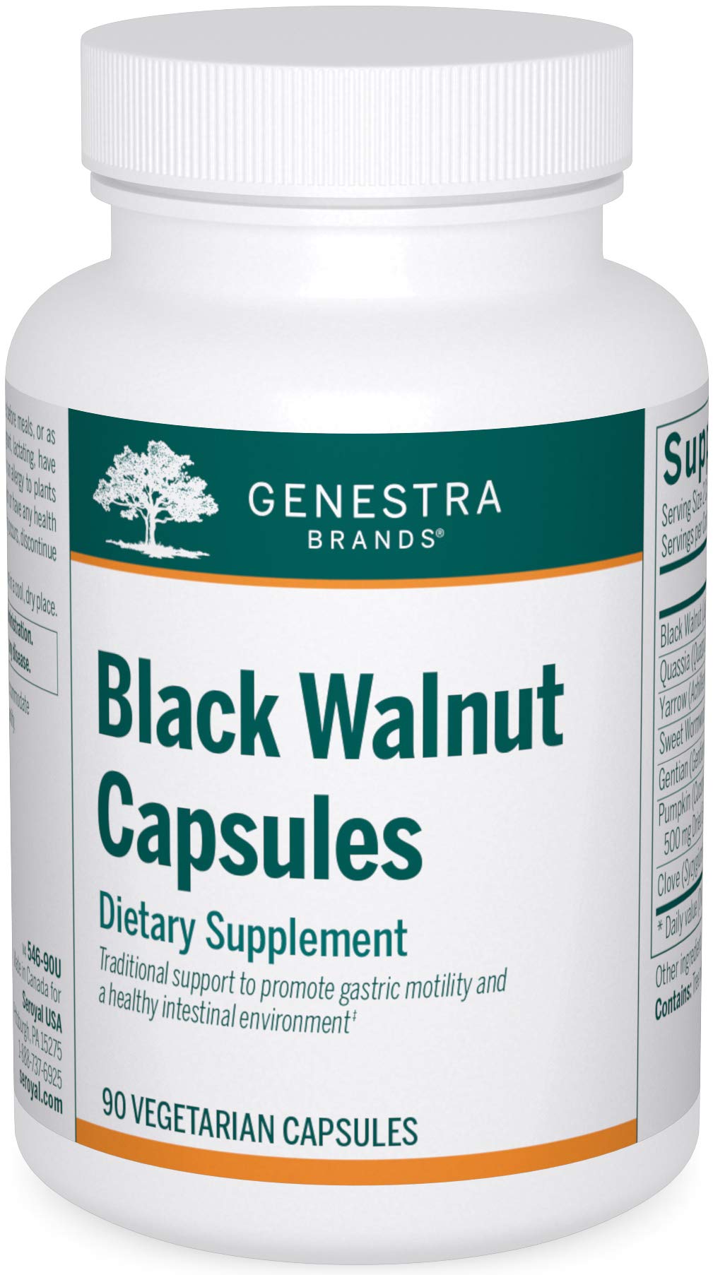 Genestra Brands Black Walnut Capsules | Herbal Formula to Support Digestive Health | 90 Capsules Genestra BrandsBuy Supplements Australia