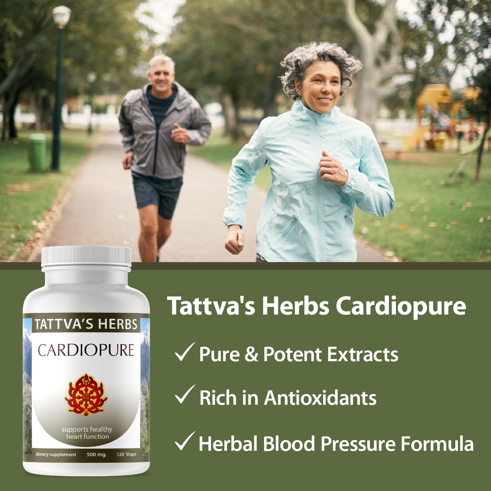 Tattva's Herbs Cardiopure Herbal Ayurvedic Supplement Vegetarian Capsules, Ashwagandha, Rauwolfia, & Arjuna Full Spectrum Co2 Extracts, Veggie Capsules, 240 Count, 25 Years of Premium Service Tattva's HerbsBuy Supplements Australia