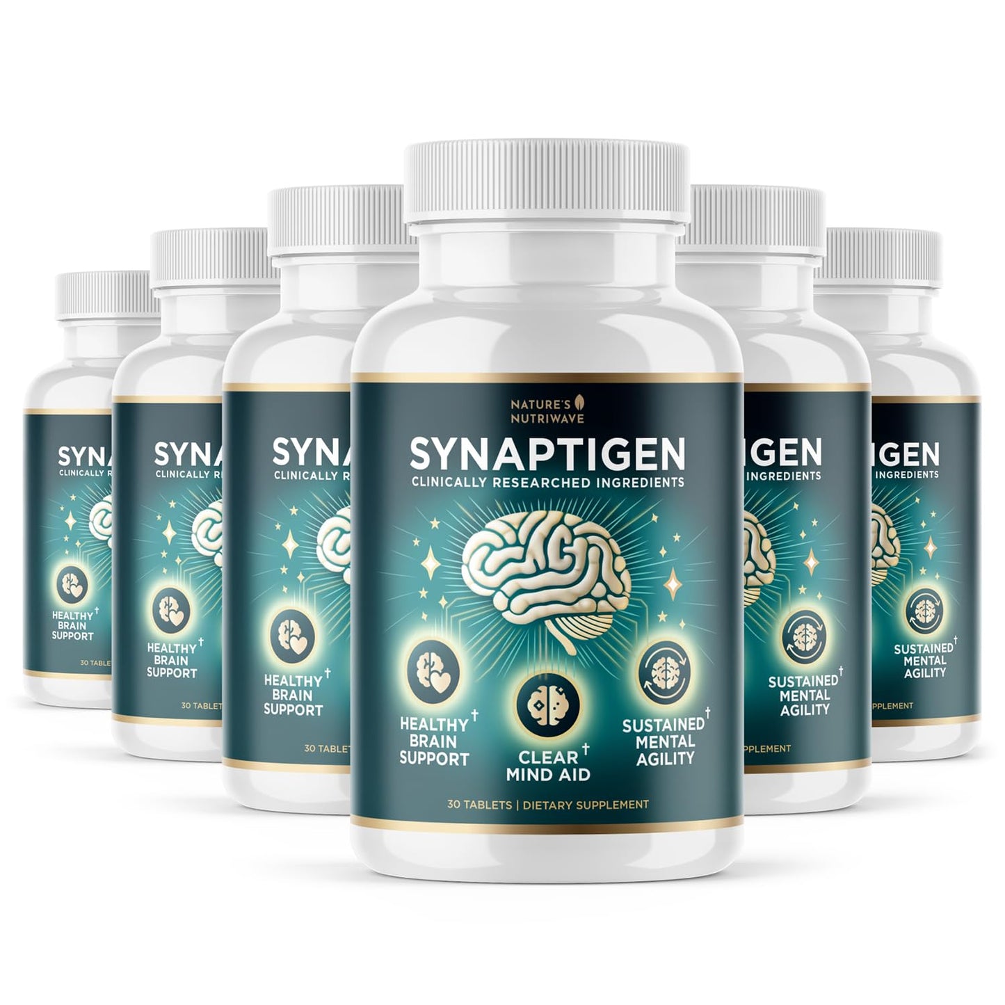 Nature’s NutriWave Synaptigen – Natural Supplement with Inulin Powder, Probiotics 3.5 Billion CFU, for Daily Wellness – Made in USA, Non-GMO, 30 Tablets - 6 Month Supply Nature’s NutriWaveBuy Supplements Australia