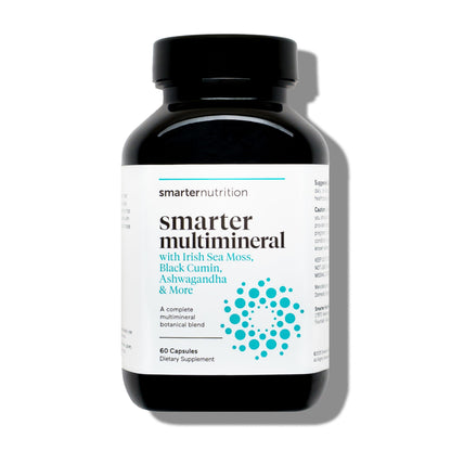 SMARTERNUTRITION Sea Moss Multimineral with Irish Sea Moss with Ashwagandha Bladderwrack Turmeric Zinc Vitamin C Elderberry Dandelion - Non-GMO, USA Manufactured - 60 Capsules[30 Day Supply] SMARTERNUTRITIONBuy Supplements Australia