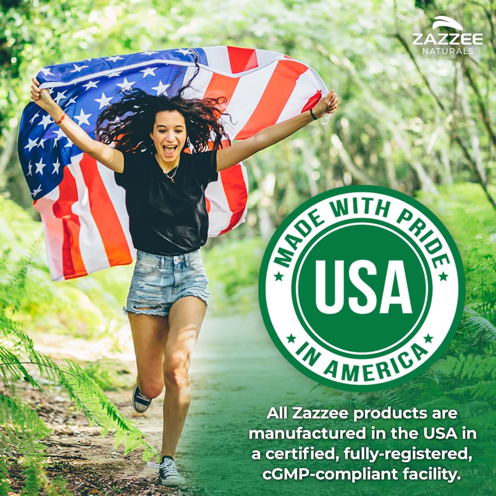 Zazzee Organic Lemon Balm 10:1 Extract, 180 Vegan Capsules, 6 Month Supply, Melissa Officinalis, Calm, Mood, Stress & Relaxation Support, Herbal Supplement, All-Natural, Non-GMO, Made in the USA ZazzeeBuy Supplements Australia