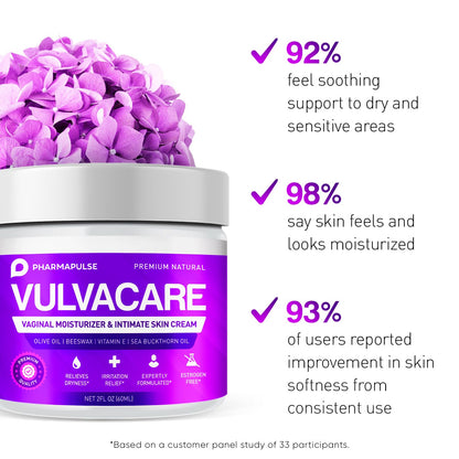 Pharmapulse Vaginal Moisturizer, Vulva Balm Cream, Intimate Skin Care, Menopause Support PharmapulseBuy Supplements Australia