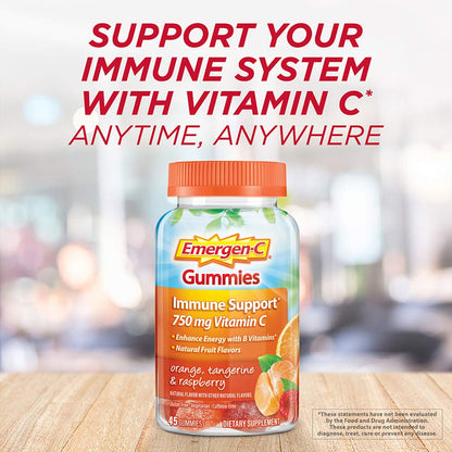 Emergen-C 750mg Vitamin C Gummies for Adults, Immunity Gummies with B Vitamins Emergen-CBuy Supplements Australia