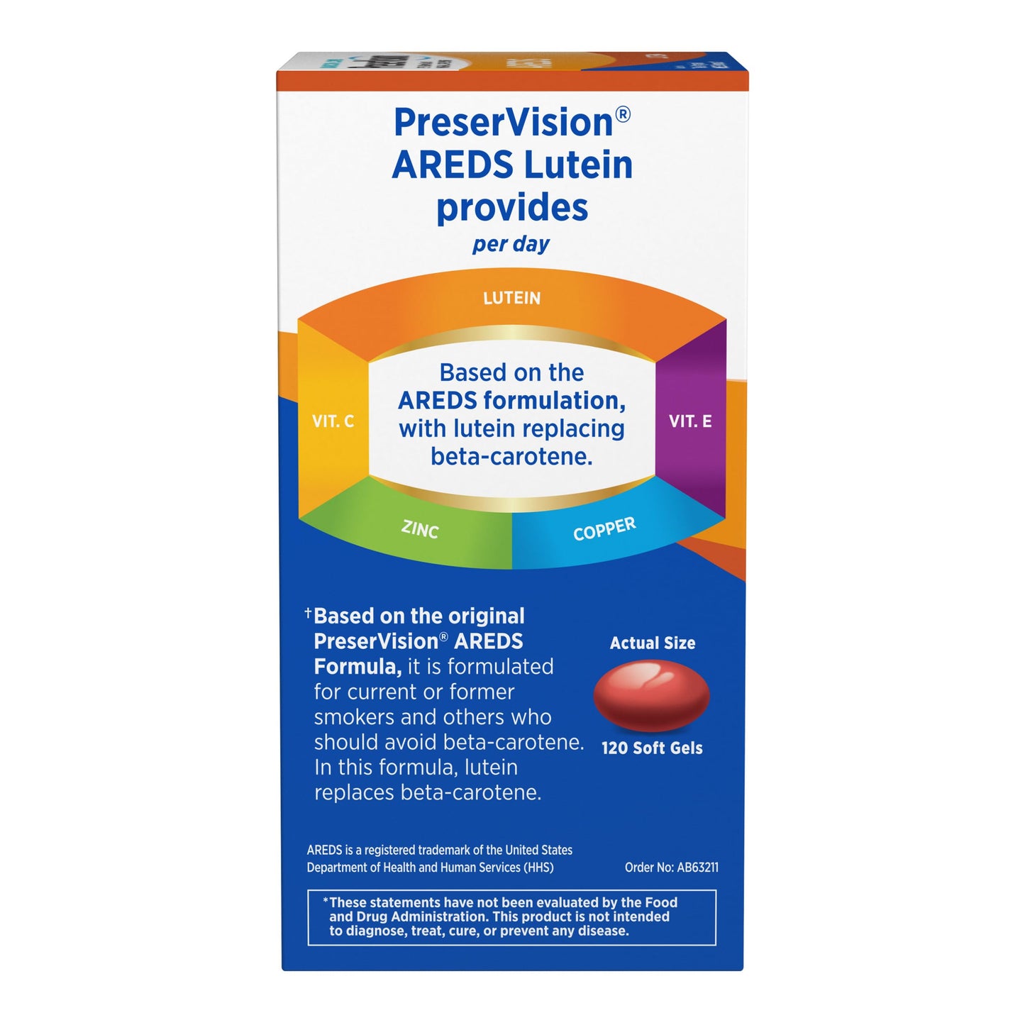 PreserVision AREDS Eye Vitamins, #1 Eye Doctor Recommended Brand, Multivitamin with Lutein, Vitamins C & E, Zinc, and Copper Supplements, 120 Softgels PreserVisionBuy Supplements Australia