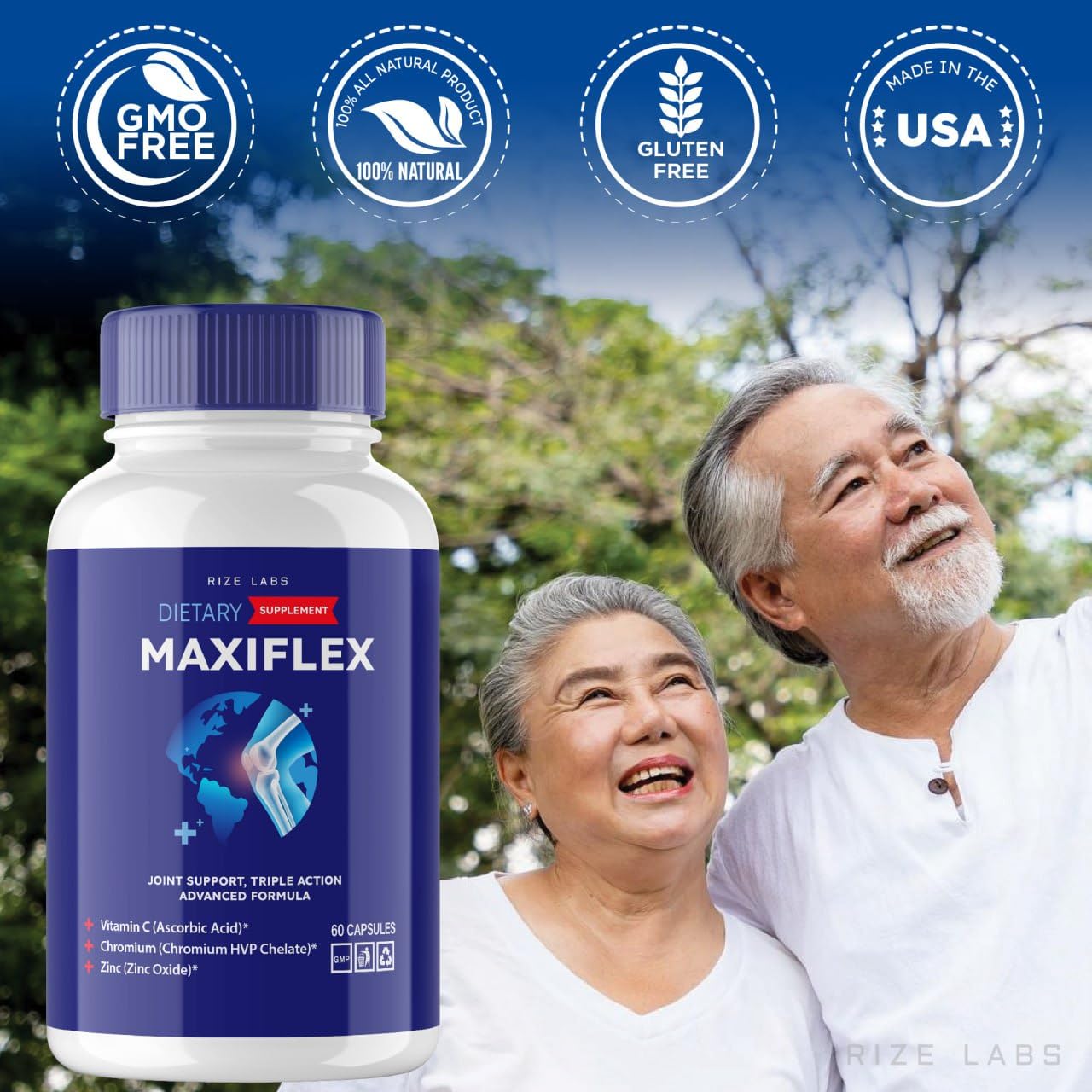 rize labs -Mexiflax All Natural Suppplement, Capsules for Joint Support, Pills for Mobility and Flexibility, Advanced Formula Supplement, Triple Action (120 Capsules) rize labsBuy Supplements Australia