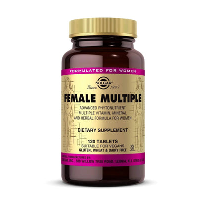Solgar Female Multiple, 120 Tablets - Multivitamin, Mineral & Herbal Formula for Women - Advanced Phytonutrient SolgarBuy Supplements Australia