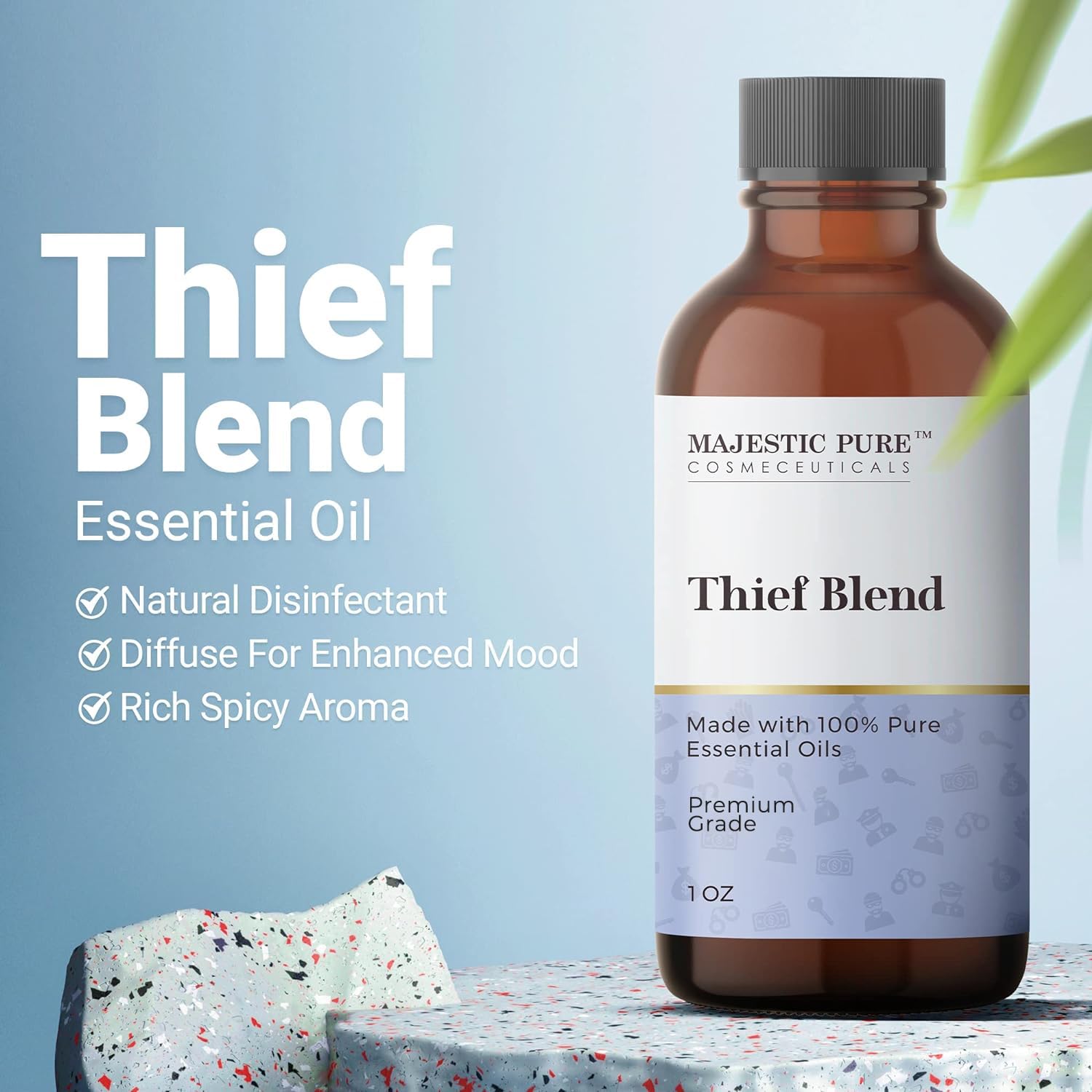 Majestic Pure Thieves Essential Oil Blend | 100% Pure Premium Oil for Uplifting Mood, DIY Products MAJESTIC PUREBuy Supplements Australia