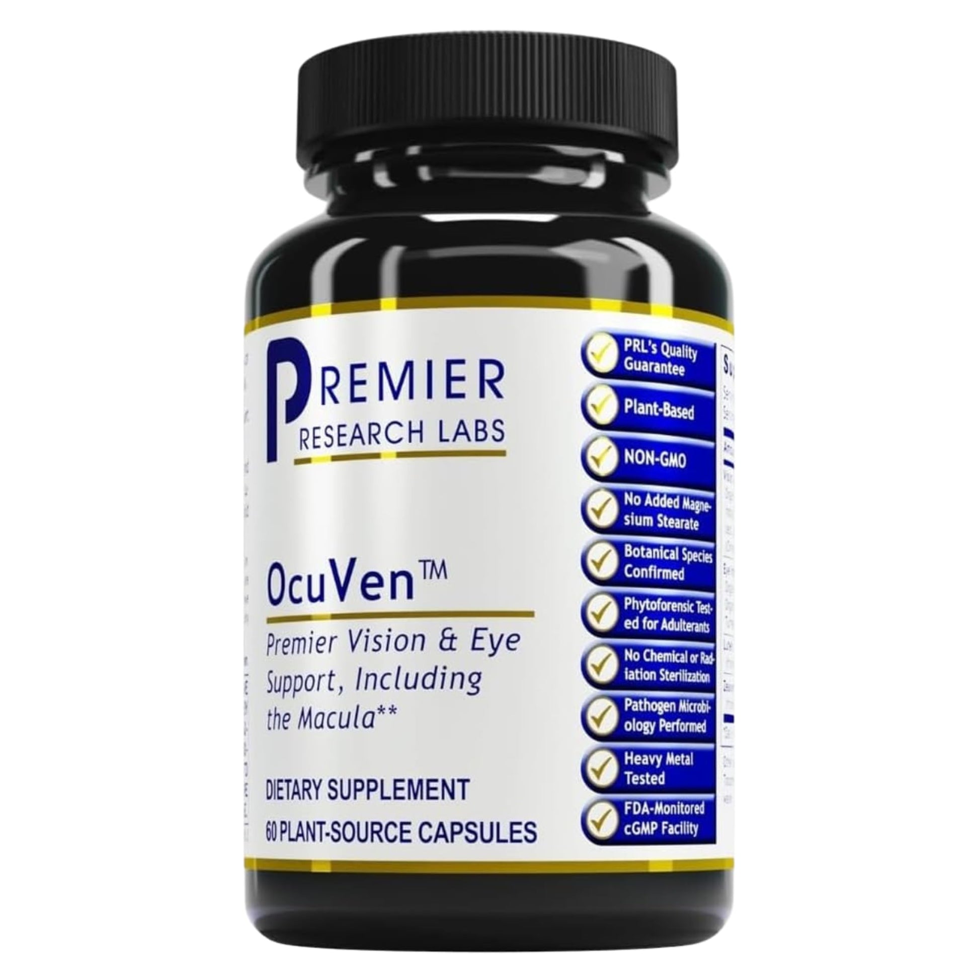 Premier Research Labs OcuVen - Lutein and Zeaxanthin Supplement, Eye Vitamins, Eye Health Supplements for Adults & Seniors, Vision Supplements, Macular Health, Eye Care - 60 Vegetarian Capsules Premier Research LabsBuy Supplements Australia