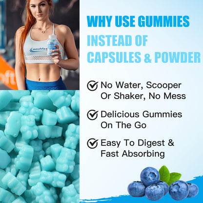 ElevateLife Creatine Monohydrate Gummies 5000mg for Men & Women, Chewables ElevateLifeBuy Supplements Australia