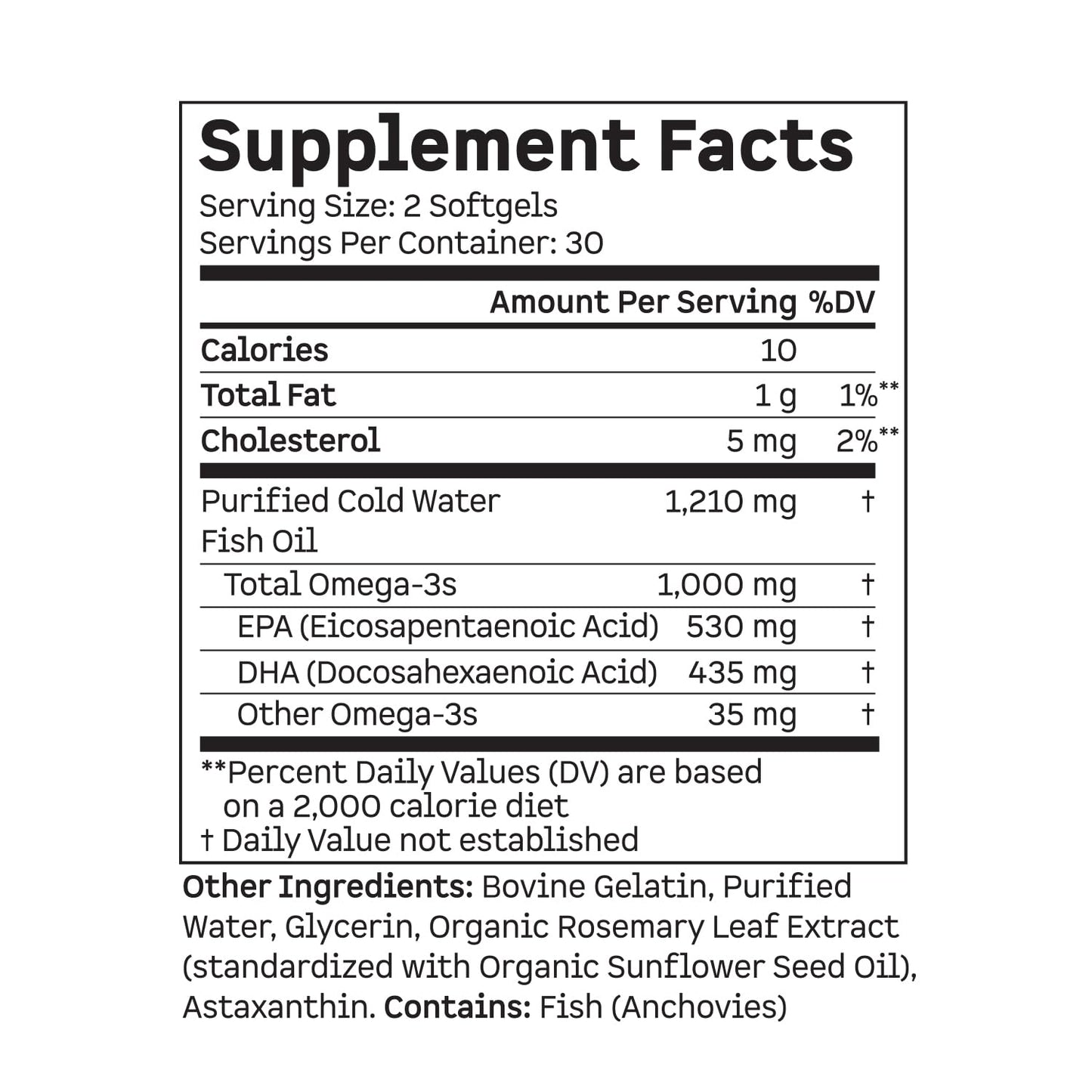 Kion Omega - Omega 3 Fatty Acid Supplements - DHA Supplements - Mini Fish Oil Softgels - Omega 3 DHA EPA Fish Oil Pills - Fish Oil 1,000 mg - 30 Servings KionBuy Supplements Australia