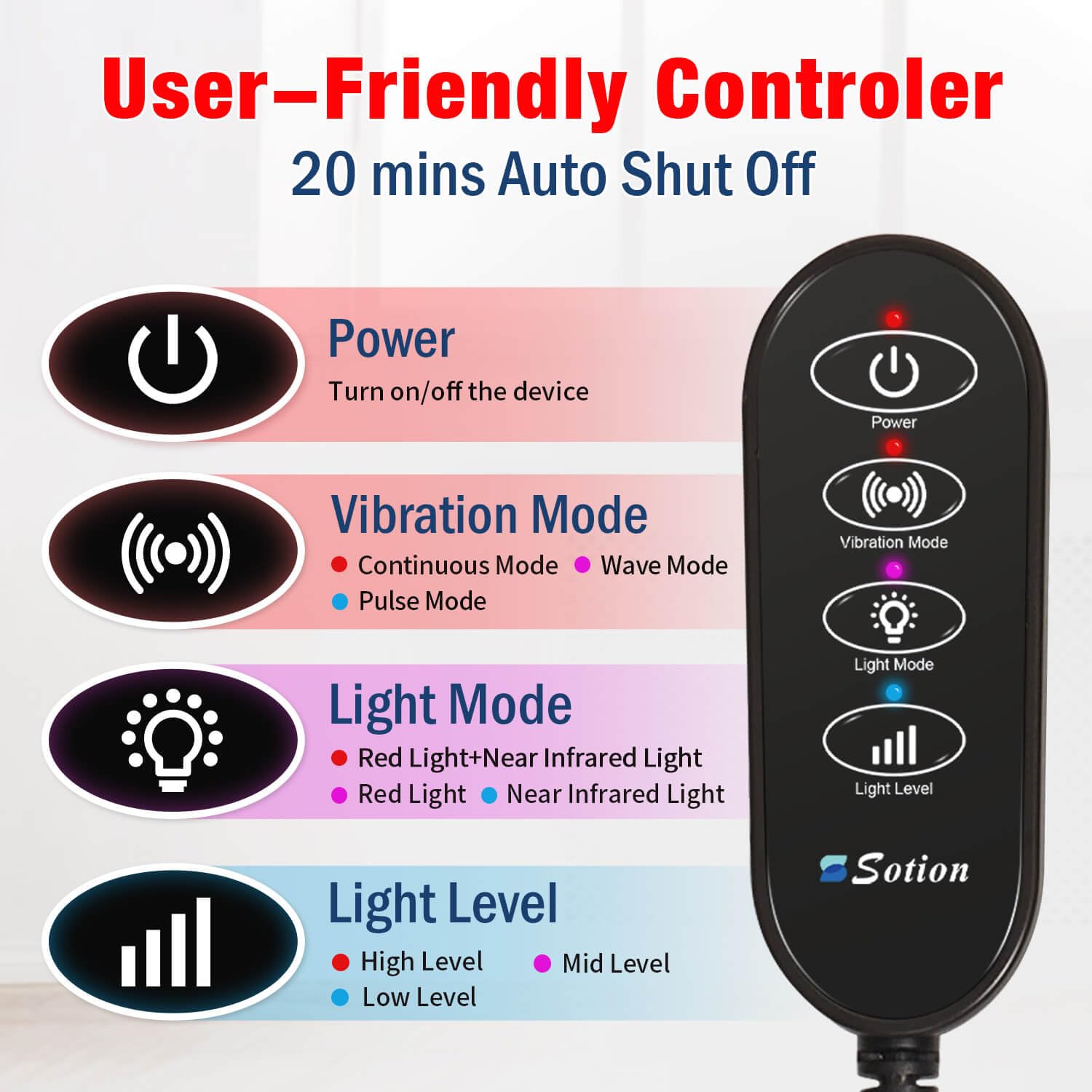 Sotion Red Light Therapy Belt with Massage-Red Light Therapy for Body&Near Infrared Light Therapy comrelaxBuy Supplements Australia