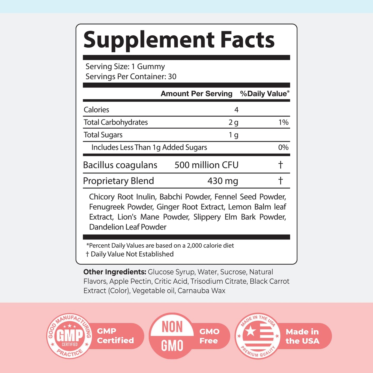 Nature’s NutriWave PrimeBiome Probiotic Gummies – Plant-Based Blend with Inulin, Lion’s Mane, Ginger & More– Non-GMO, No Stimulants,