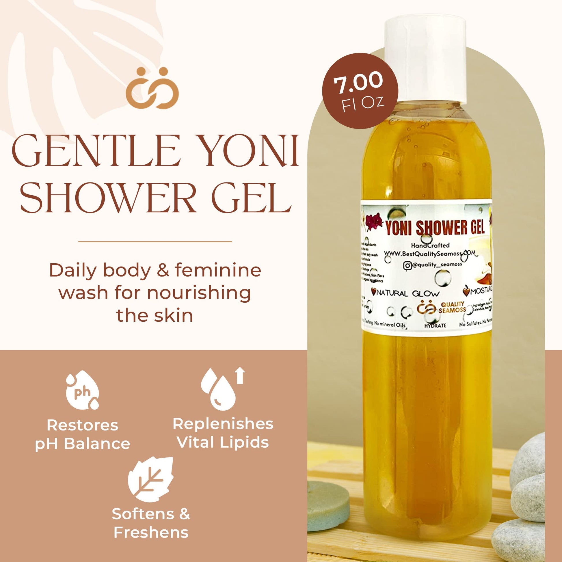 Ph Balance Feminine Wash - Vee Health & Yoni Wash Shower Gel- Use with Yoni Oil. Moisturizing Calendula Quality Seamoss and Yoni OilBuy Supplements Australia