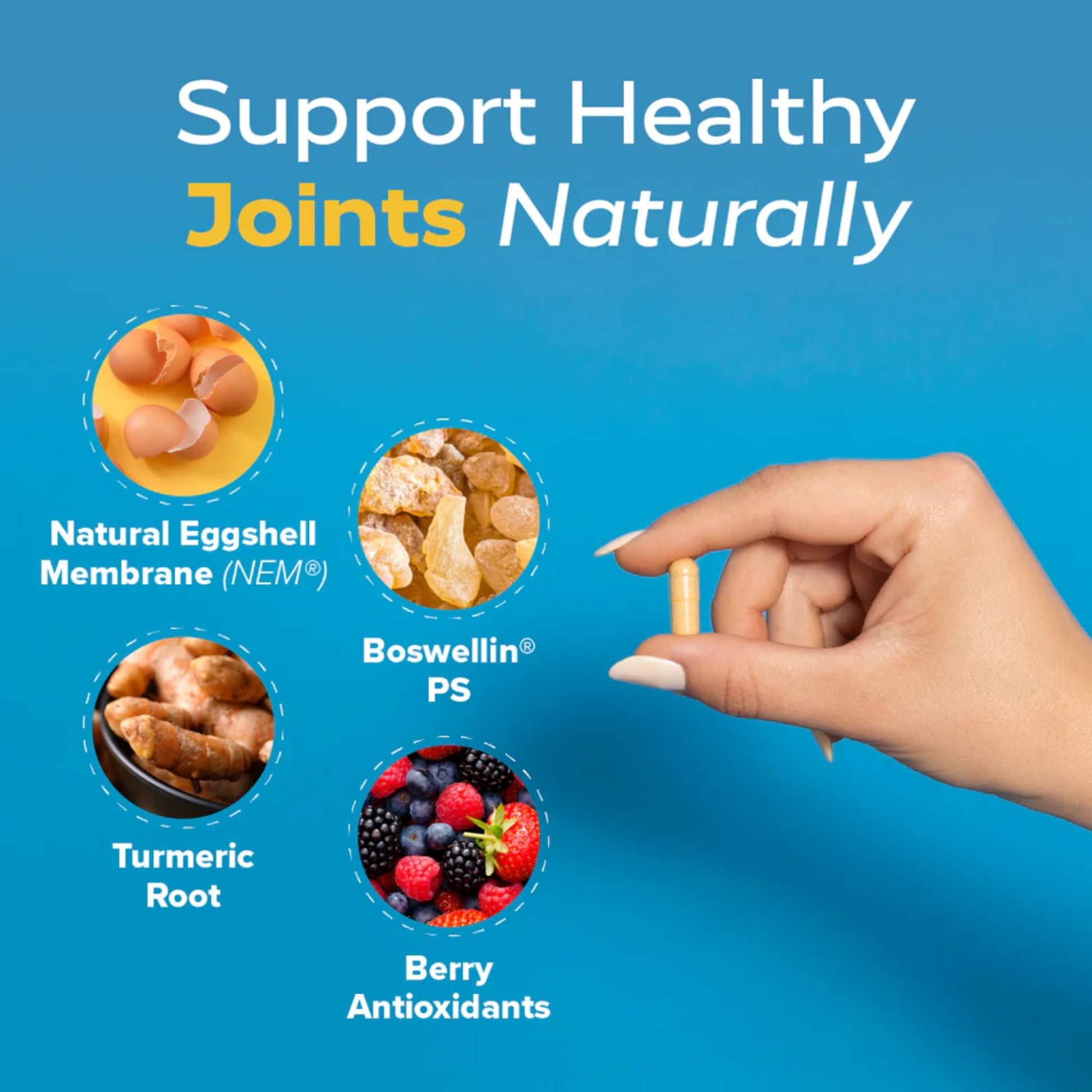 Redd Remedies, Joint Health Advanced, Helps Strengthen Connective Tissue and Cartilage, Fast-Acting Comfort with Boswellia Serrata and Turmeric, 120 Vegetarian Capsules Redd RemediesBuy Supplements Australia
