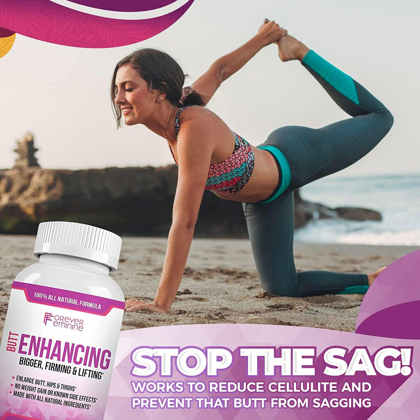 Forever Feminine Premium Butt Enhancement Pills - Booty Enlargement Pills - Shape Forever FeminineBuy Supplements Australia