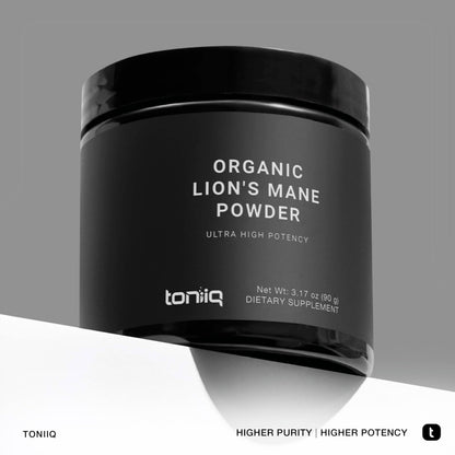 10,000mg 10x Concentrated Ultra High Strength Organic Lions Mane Powder ToniiqBuy Supplements Australia