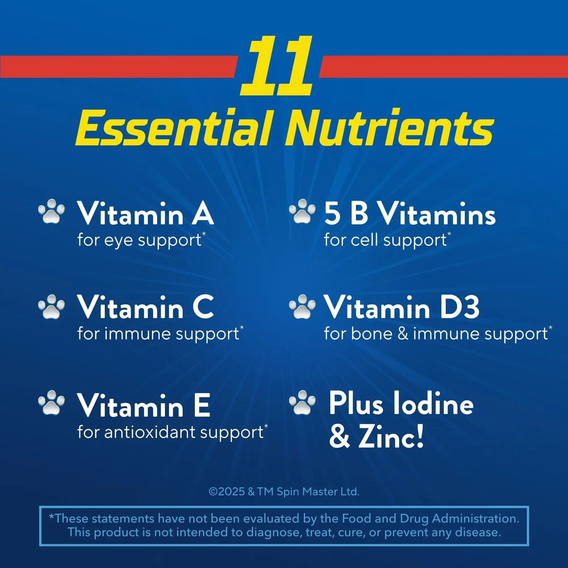 L’il Critters Paw Patrol Gummy Vites Daily Gummy Multivitamin for Kids, Vitamin C, D3 for Immune Support Cherry Lil CrittersBuy Supplements Australia