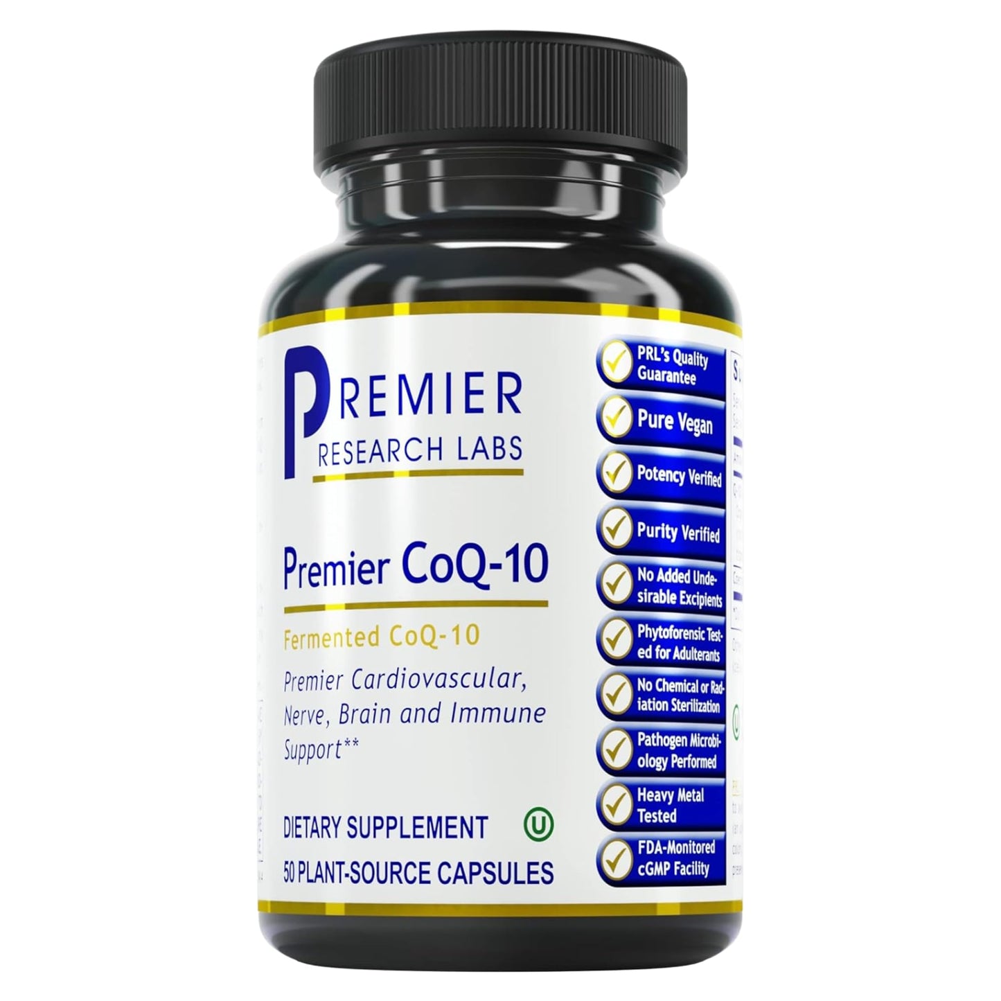 Premier Research Labs CoQ10 - Coenzyme Q10, Co Q 10 Supplement, 100mg Capsules, Ubiquinol Co Enzyme Q-10 with Red Algae & MCT Oil - 60 Vegetarian Capsules Premier Research LabsBuy Supplements Australia