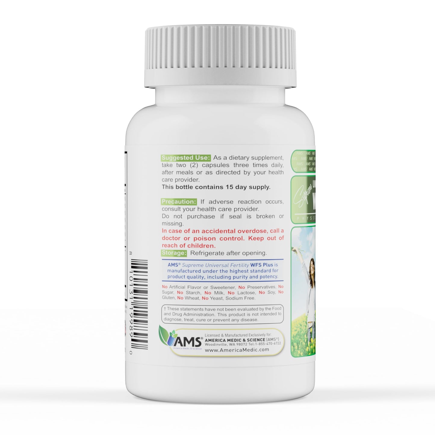 America Medic & Science WFS Plus Fertility Supplements for Women (90 Capsules) Supports Ovulatory Health | Natural Preconception Vitamins, Reproductive Aid, with D-Chiro Inositol, DHA |15-Day Supply. America Medic & ScienceBuy Supplements Australia