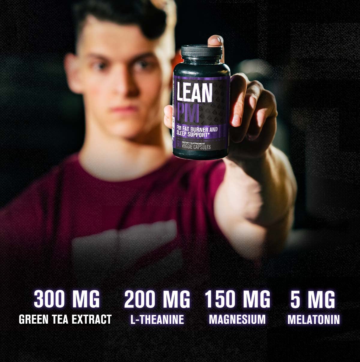 Jacked Factory Lean PM Night Time Fat Burner, Sleep Aid Supplement, & Appetite Suppressant Jacked FactoryBuy Supplements Australia