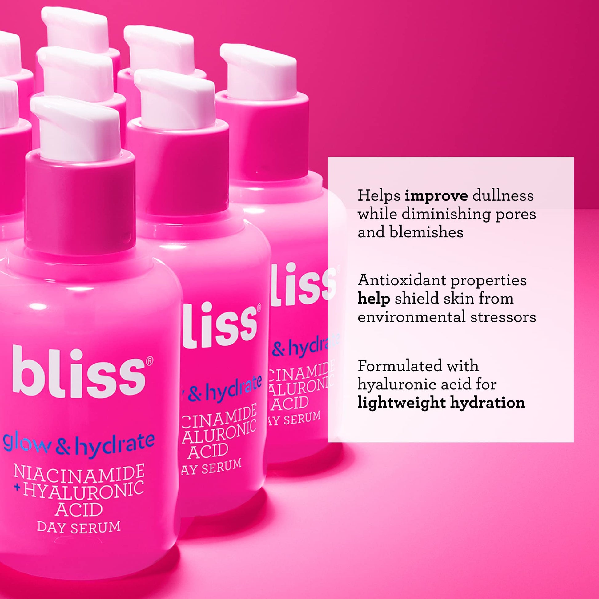 Bliss Glow and Hydrate Serum - Niacinamide + Hyaluronic Acid - 1 Fl Oz BlissBuy Supplements Australia