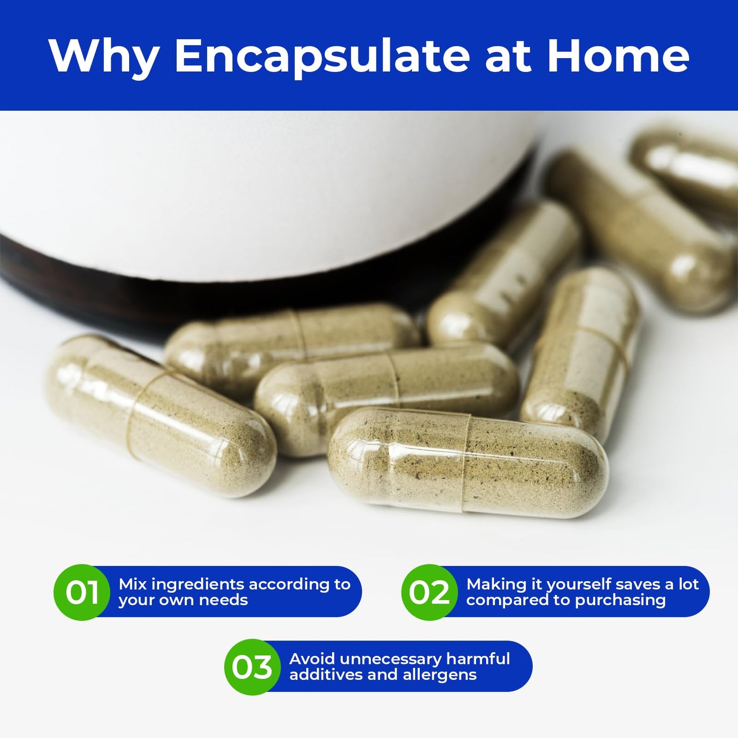 ATLEMISME Empty Vegan Capsules Size 2 - Empty (100 Count) DIY Filling - Veggie Capsules with 2 Micro Lab Spoons for Filling ATLEMISMEBuy Supplements Australia