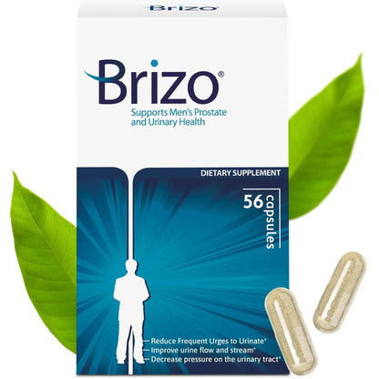 Brizo Prostate Health Supplements for Men - Herbal Capsules for Mens Urinary Health - Reduce Frequent Urination - 1 Month Supply BrizoBuy Supplements Australia