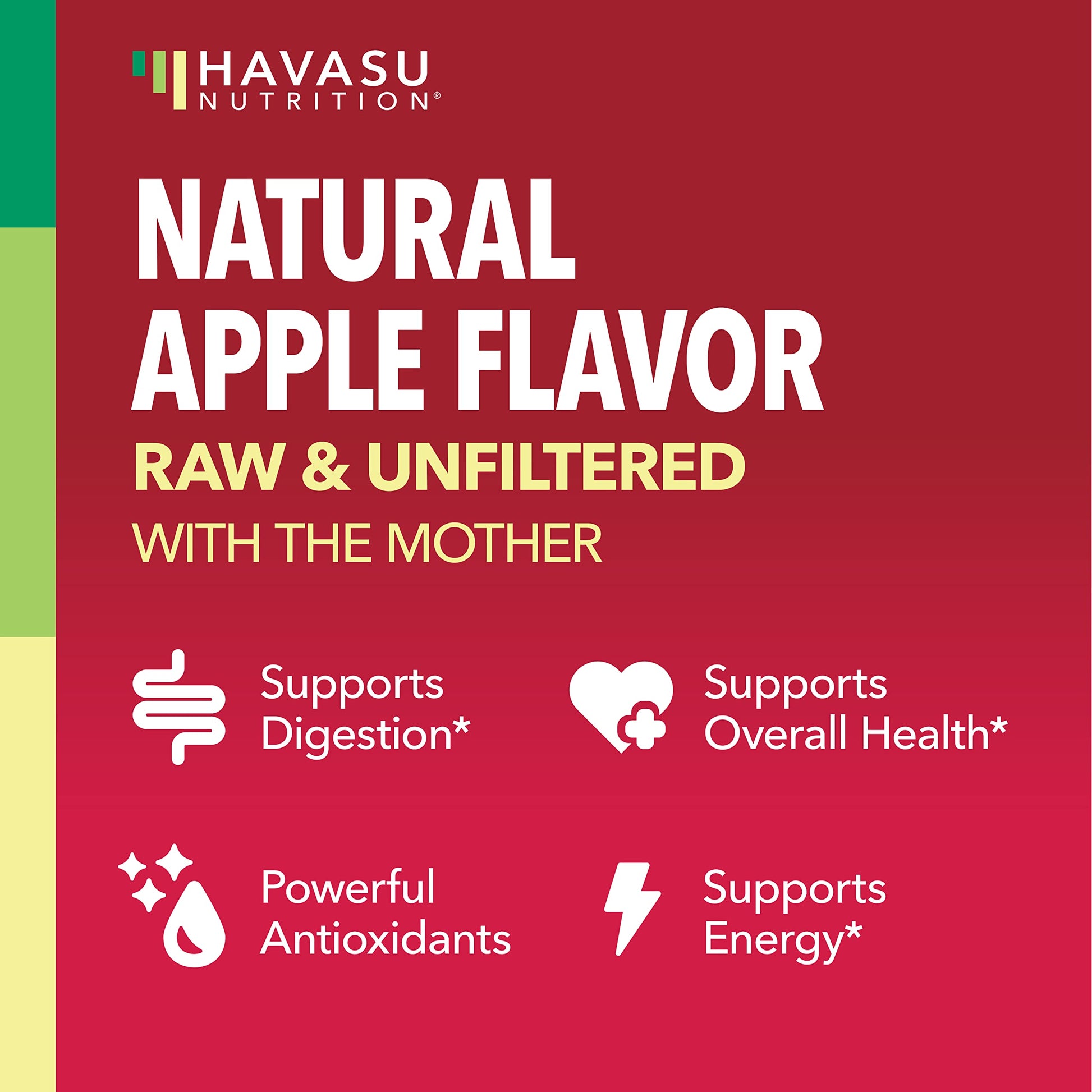 Organic Apple Cider Vinegar Gummies Detox | The Mother Enzyme | ACV Gummy HAVASU NUTRITIONBuy Supplements Australia