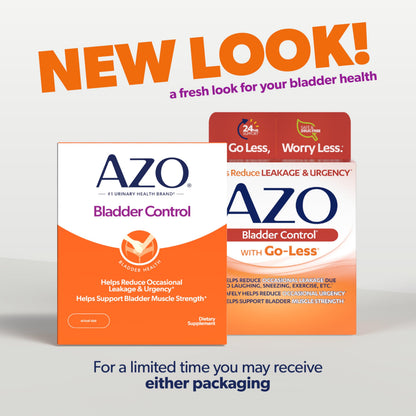 AZO Bladder Control with Go-Less Daily Supplement | Helps Reduce Occasional Urgency, leakage due to laughing, sneezing and exercise††† | 72 Capsules AZOBuy Supplements Australia