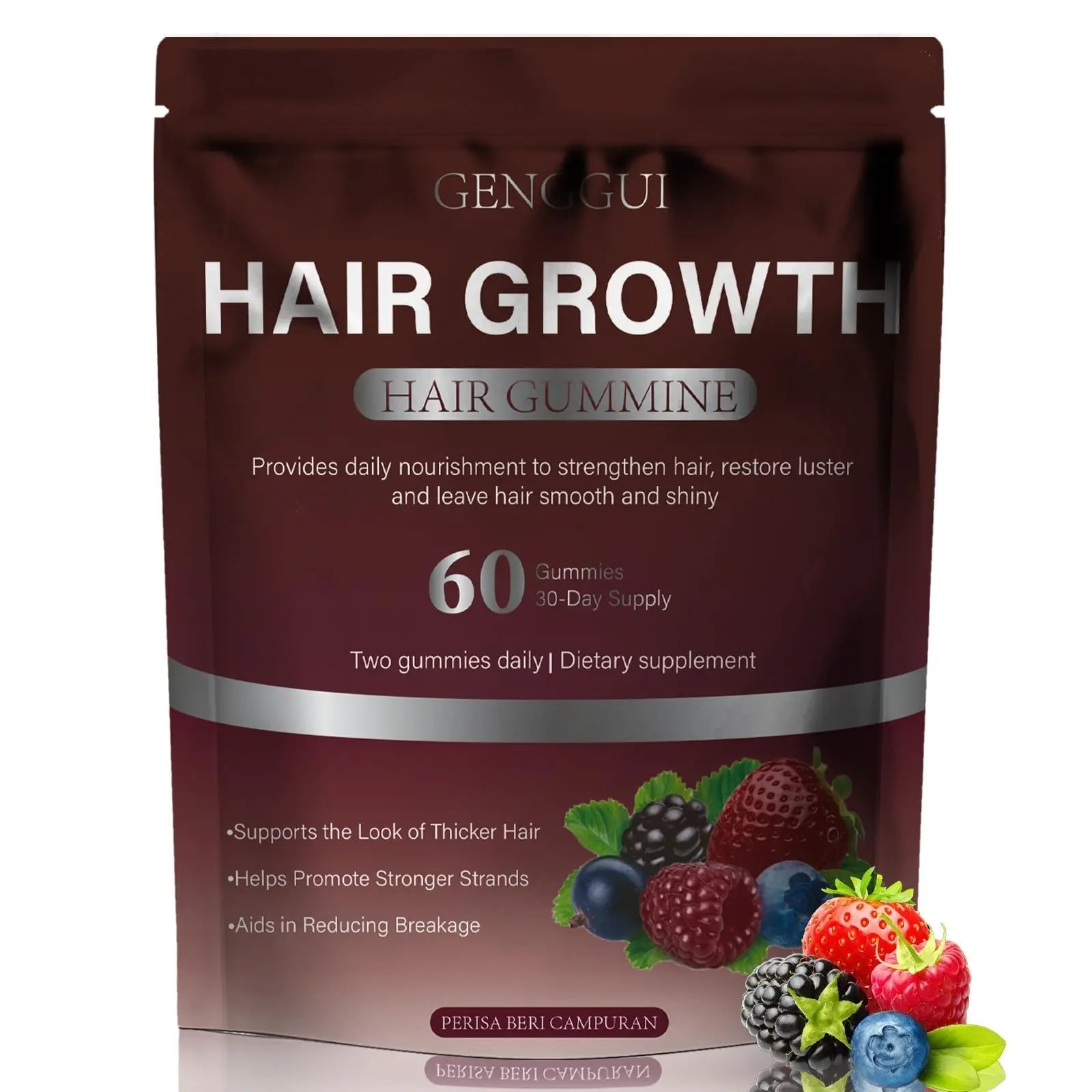 GENGGUI Hair Growth Gummies for Women - Hair Vitamins with Biotin & Silica for Faster Growth - Hair Growth Accelerator Supplement GENGGUIBuy Supplements Australia