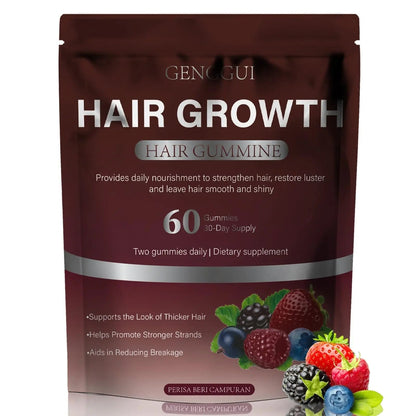 GENGGUI Hair Growth Gummies for Women - Hair Vitamins with Biotin & Silica for Faster Growth - Hair Growth Accelerator Supplement GENGGUIBuy Supplements Australia