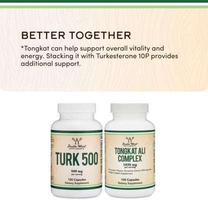 Turkesterone Supplement 500mg, 120 Capsules (Ajuga Turkestanica Extract Std. to 10% Turkesterone) Similar to Ecdysterone for Men's Health Support (Manufactured and Tested in the USA) by Double Wood Double Wood SupplementsBuy Supplements Australia