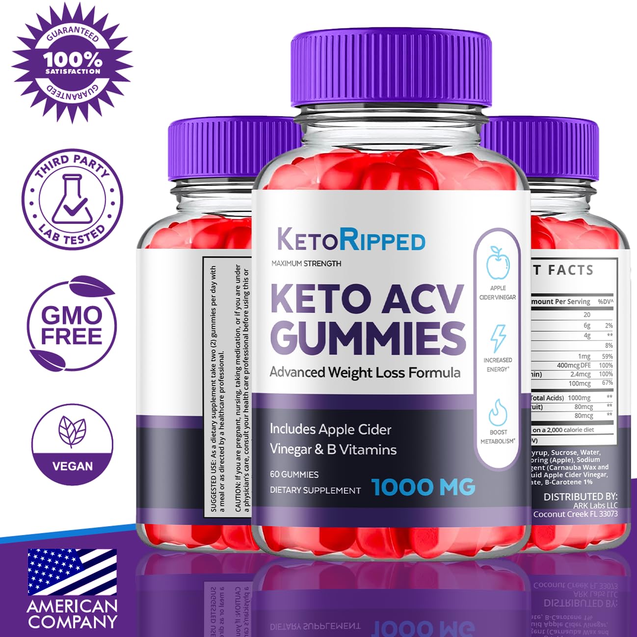 (5 Pack) Keto Ripped ACV Gummies, Keto Ripped ACV Gummies Advanced Weight Loss 1000MG Ark LabsBuy Supplements Australia
