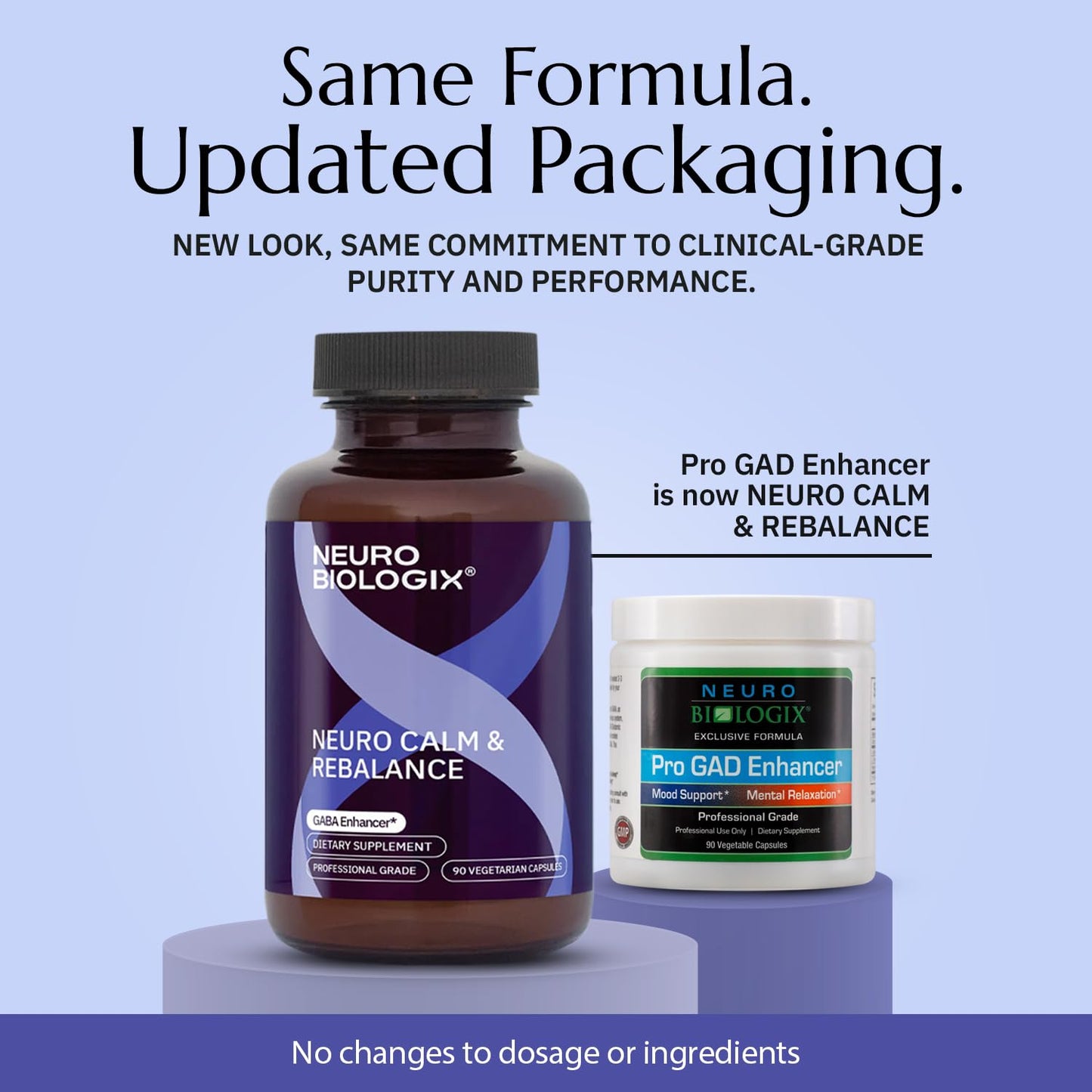 Neurobiologix Neuro Calm & Rebalance, L Theanine, Magnesium, Zinc & Kava Kava Complex for Calm Mood Balance and Stress Support, GABA Activity Support Supplement, Gluten Free, Vegetarian, 90 Capsules NeurobiologixBuy Supplements Australia