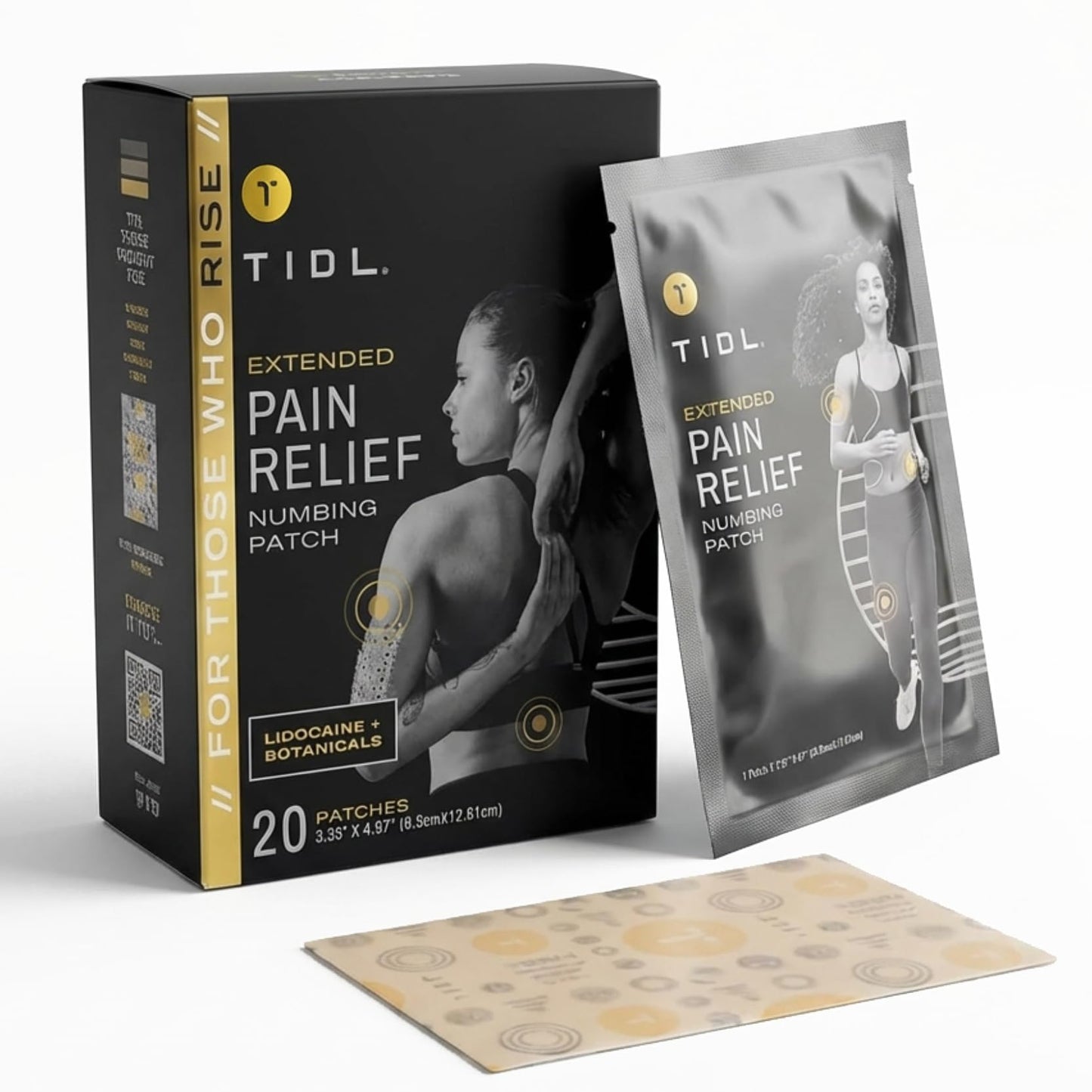 TIDL Recovery Patches, 20 Count, Maximum Strength for Targeted Back Pain, Joint & Muscle Pain Relief, Immediate Numbing & Soothing, Non-Stick Adhesive for Easy Application & Removal TIDLBuy Supplements Australia