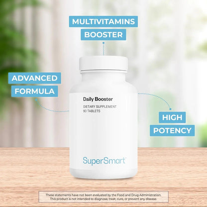 Supersmart Daily Booster (Advanced Formula) - with PQQ, OPCs, Quercetin, Acetyl L-Carnitine, R-Lipoic Acid - Boost for Multivitamin Supplement SupersmartBuy Supplements Australia